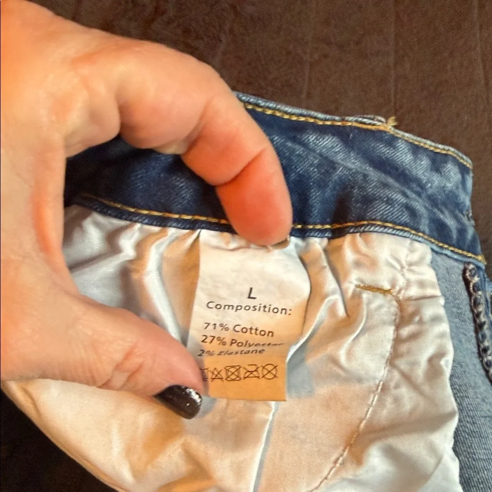 SHEIN Light Blue Skinny Jeans with Bow Detail - Picture 2 of 3